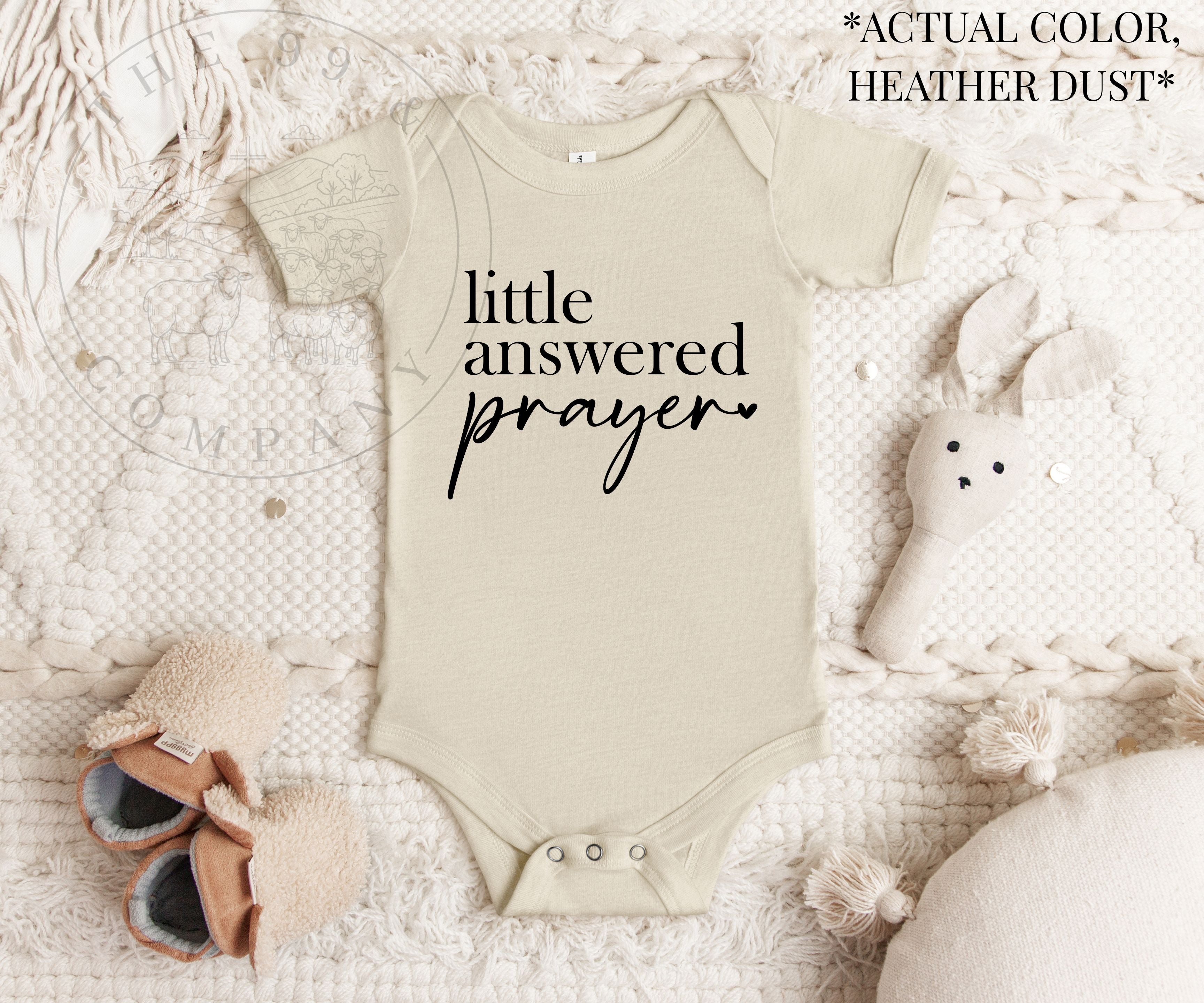 Little Answered Prayer Baby Onesie