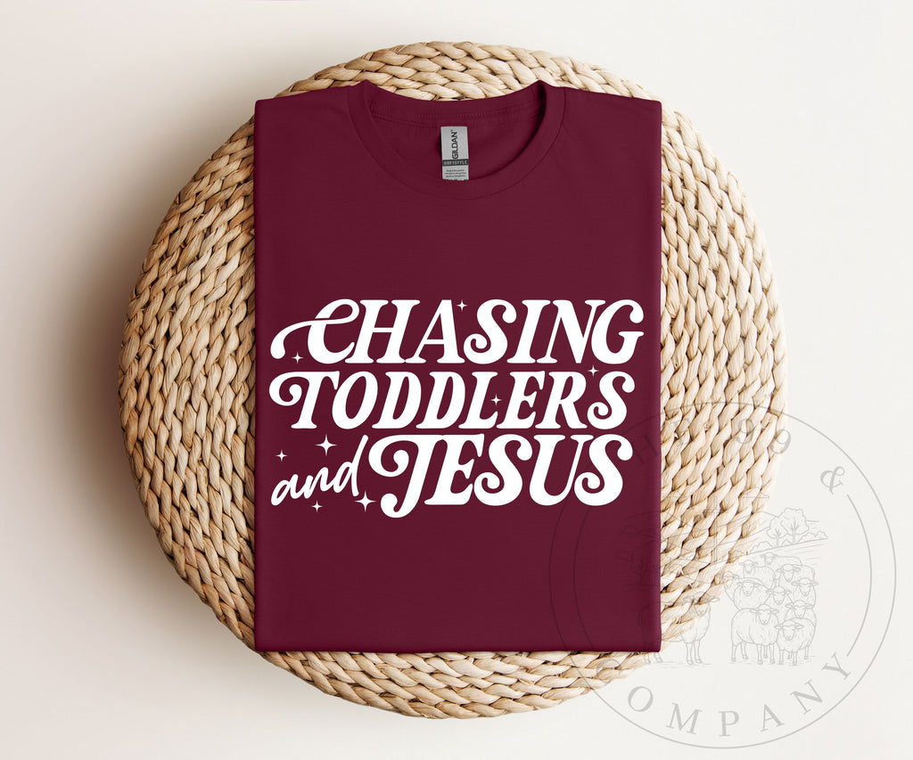 Chasing Toddlers & Jesus Tee