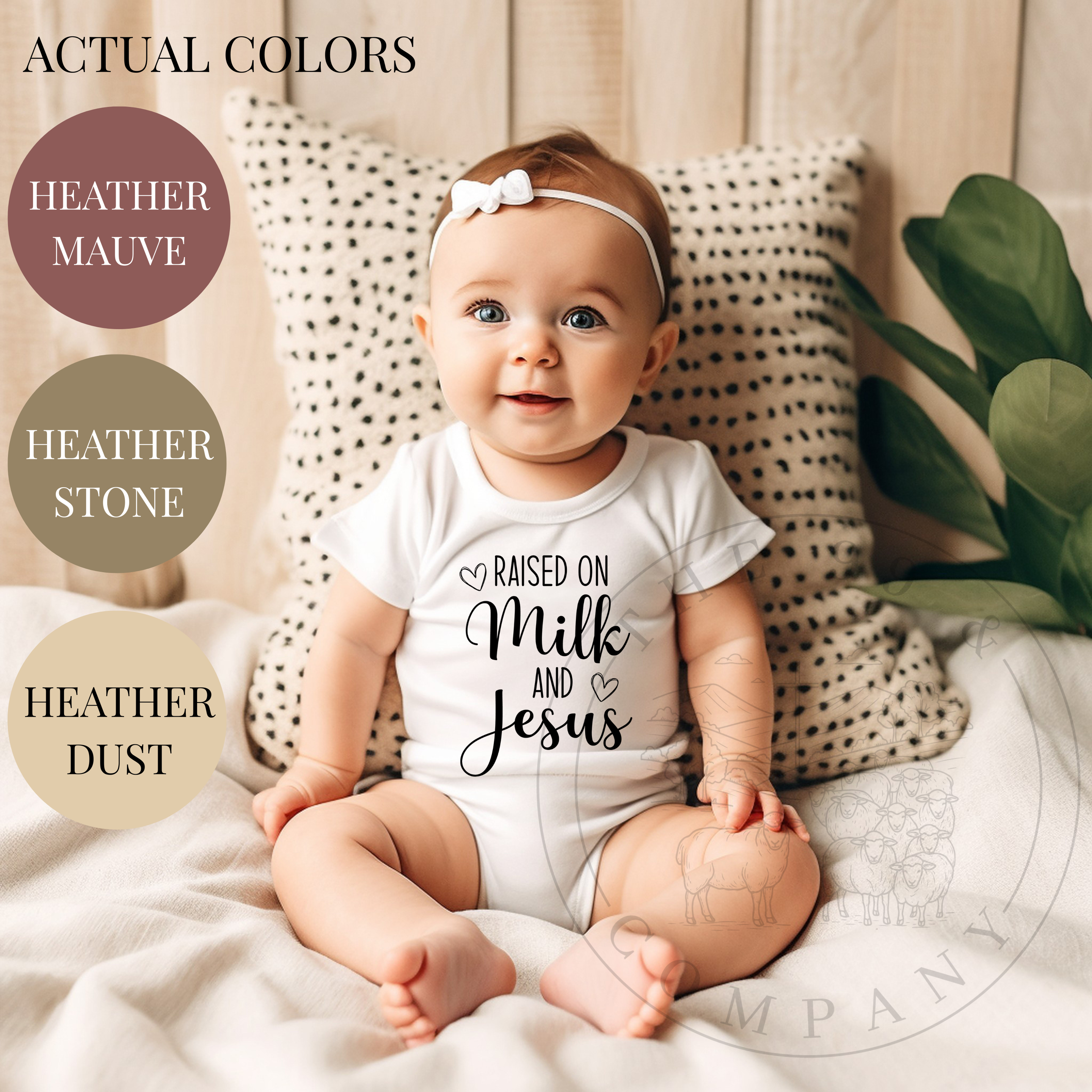 Raised on Milk & Jesus Baby Onesie